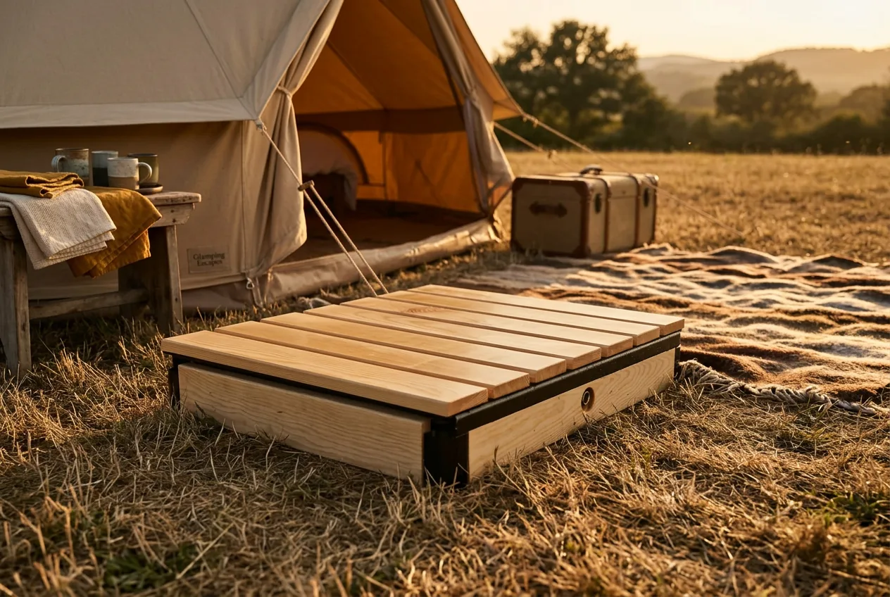 Glamping kampında Rainstep